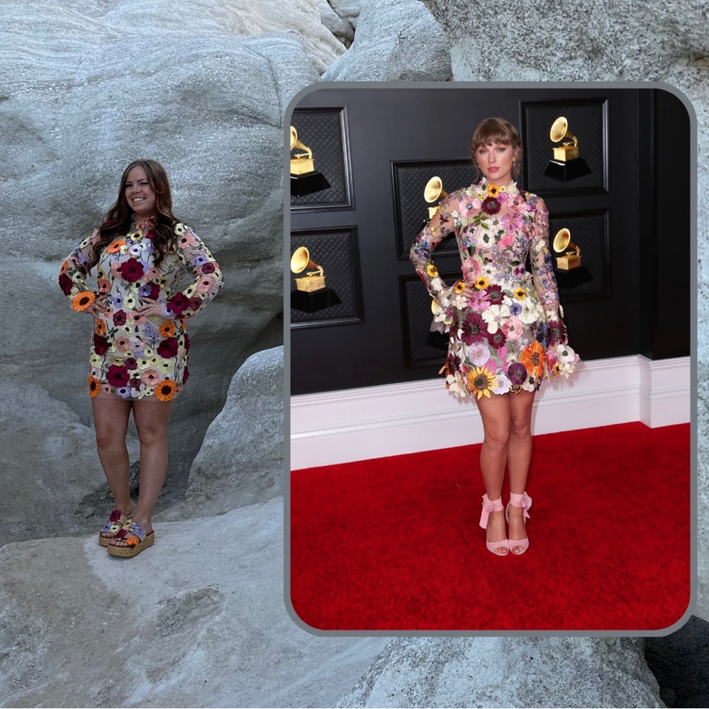 Taylor Swift inspired floral dress